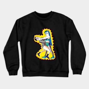 Female Wrestlers match - Lady Blue vs Miss Charleston Crewneck Sweatshirt